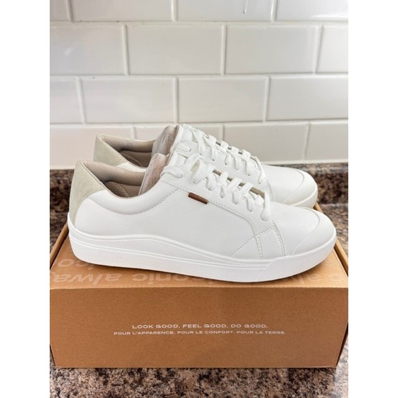 Dr. Scholl's Other - Dr. Scholls Time Off Men White Low Top Lace Up Sneakers Size 9M
